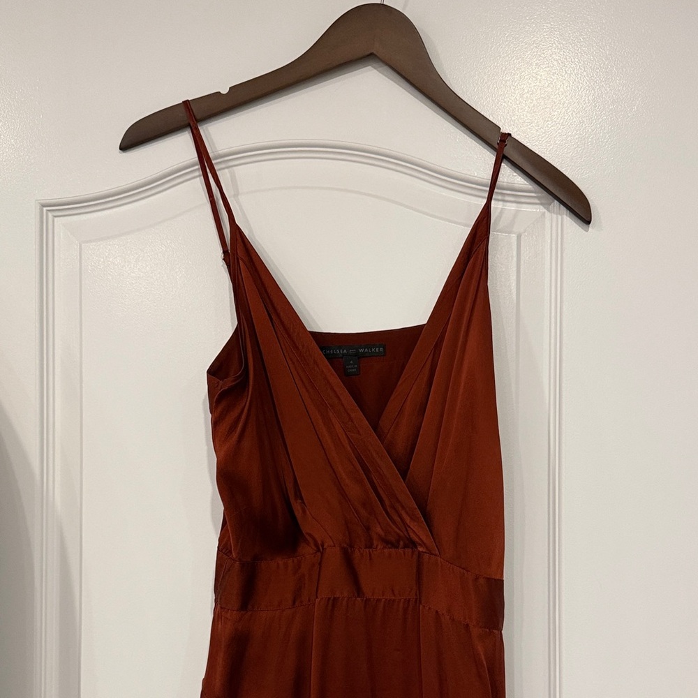 Elegant Rust Dress